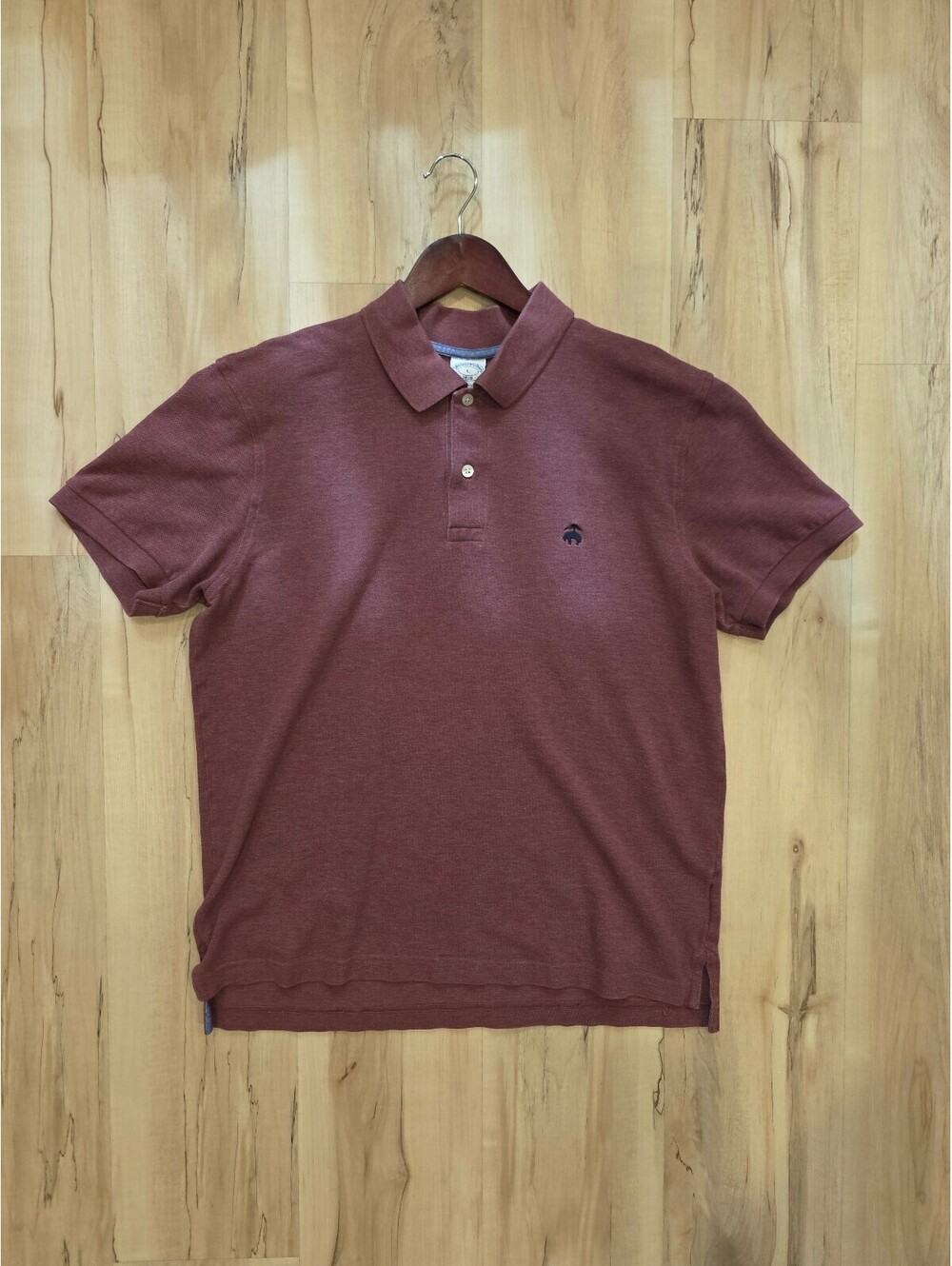 Brooks Brothers Performance Polo Slim Fit 100% Cotton Men's Shirt Large